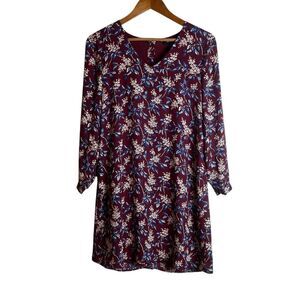 Madewell floral long sleeve shift dress. Size‎ xxs